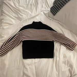 Urban Outfitters red and white striped sweater on black size small